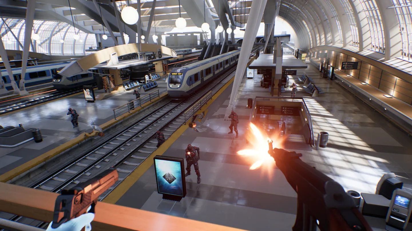 Oculous Rift Controllers Bullet Train on Oculus Rift | Rift VR Games | Meta Store