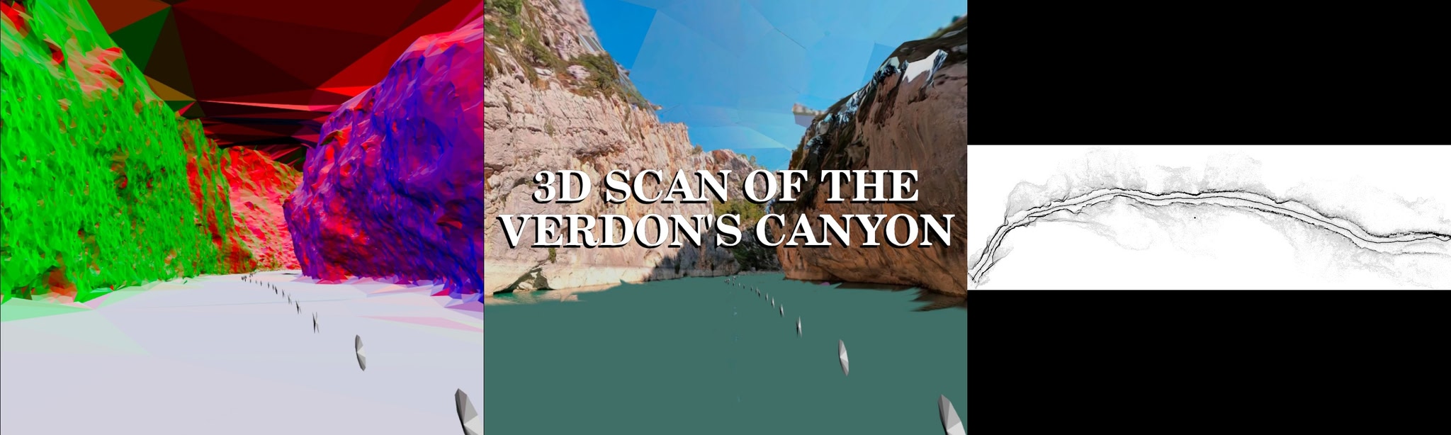 3D scan of the Verdon’s canyon