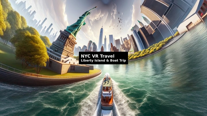 NYC VR Travel Liberty Island & Boat Trip