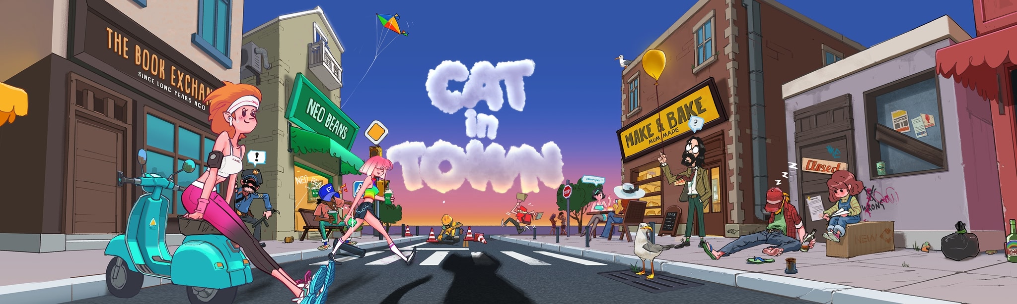 Cat in Town