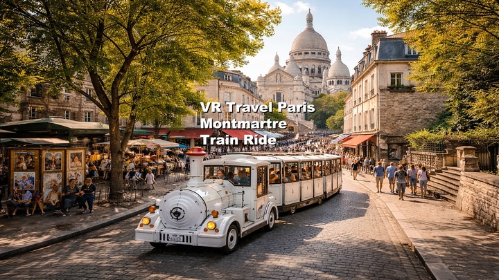 VR Travel Paris Montmartre Train Ride