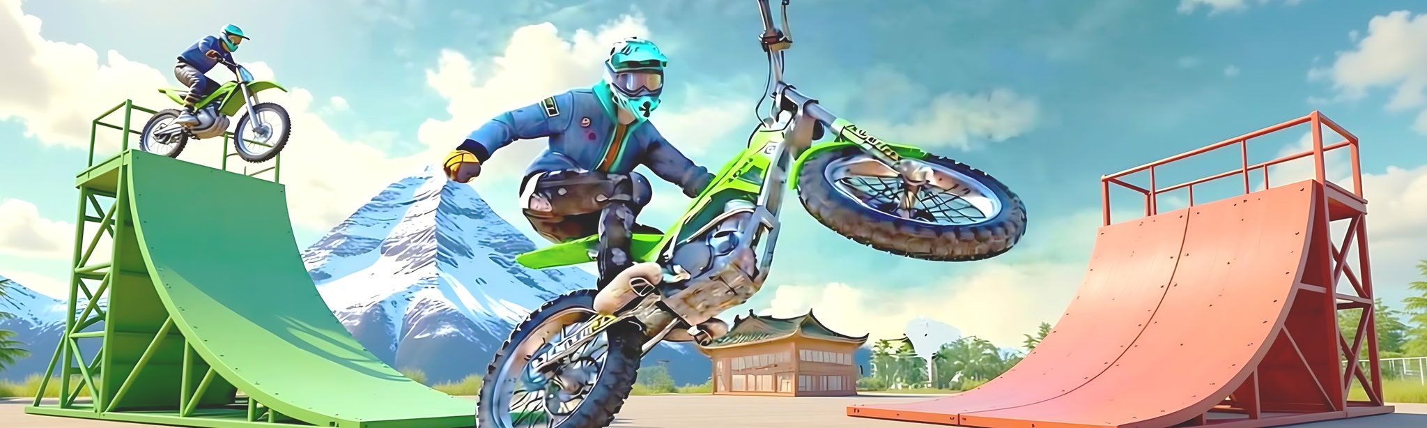 3D Stunt Bike Extreme Rush VR Ride