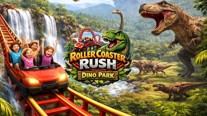 Roller Coaster Rush - Dino Park