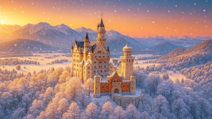 Neuschwanstein Castle Experience in Germany - inside and outside - VR Travel