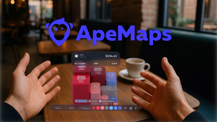 ApeMaps: Track Stocks in XR (BETA)