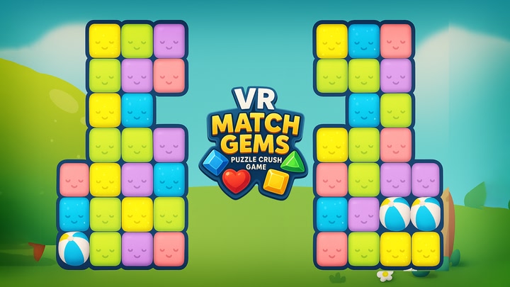 VR Match Gems – Puzzle Crush Game