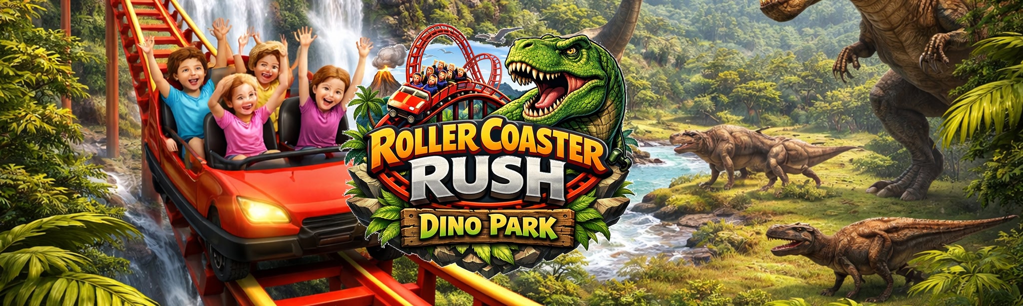 Roller Coaster Rush - Dino Park