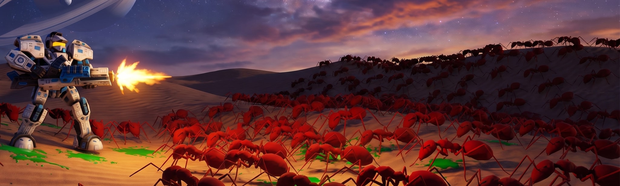 Arcade Shooter: Space Alien Sunrise