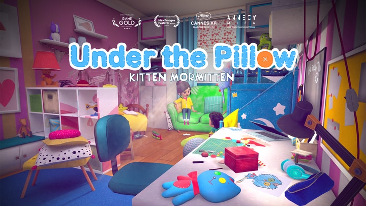 Under the pillow: Kitten Mormitten
