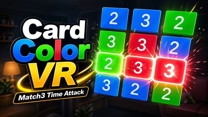 Card Color VR: Match3 Time Attack