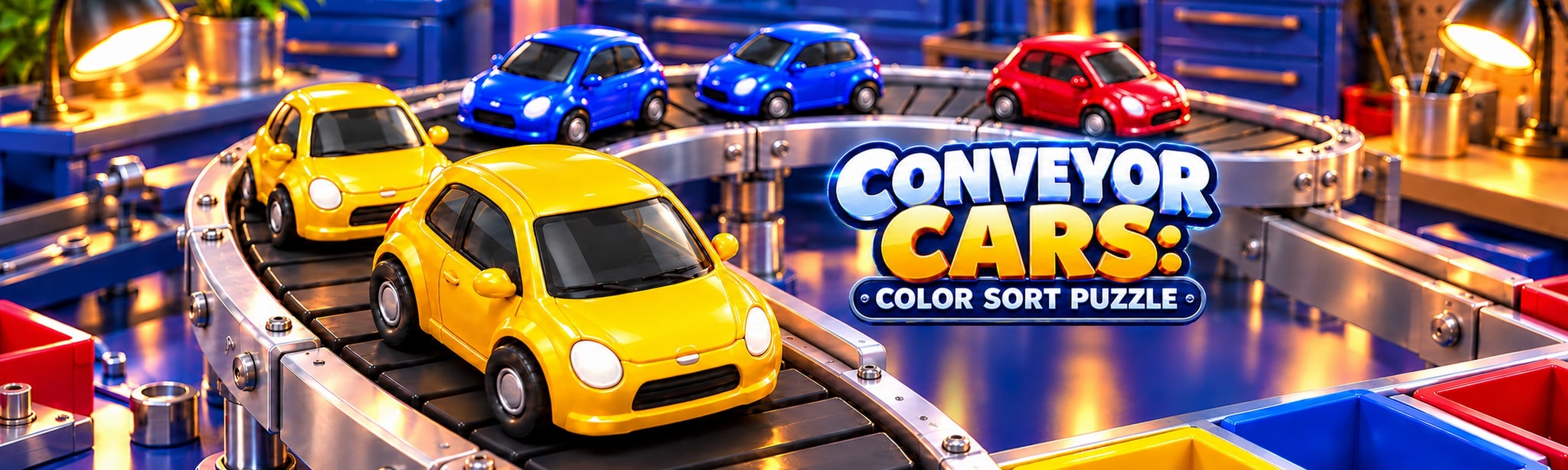 Conveyor Cars: Color Sort Puzzle