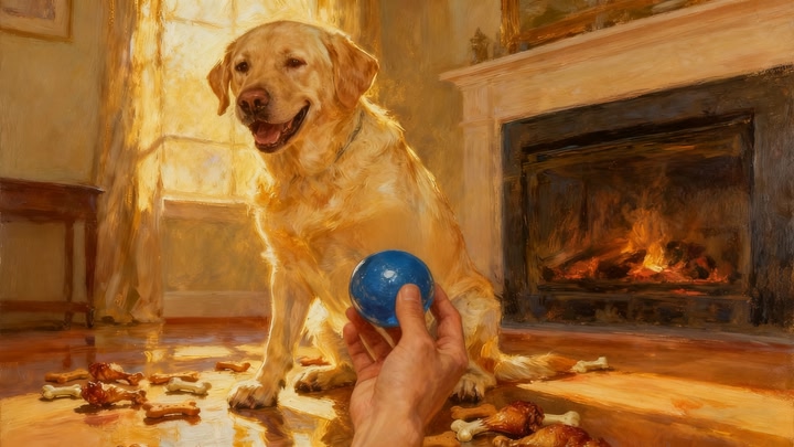 My puppy: Yellow Labrador
