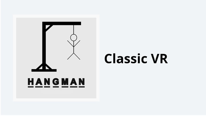 Hangman Classic VR