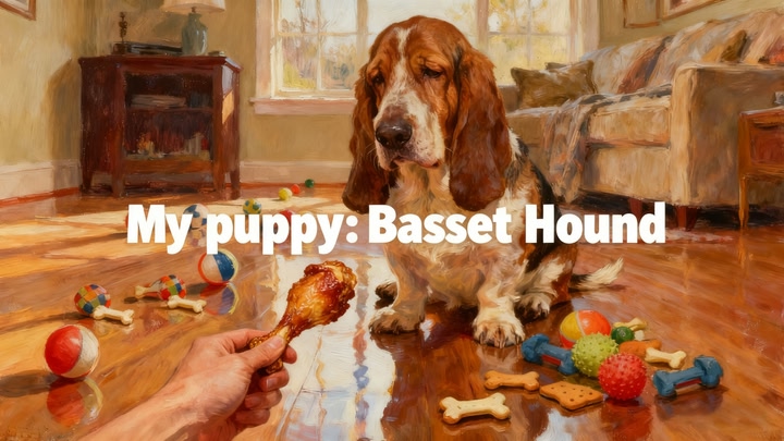 My puppy: Basset Hound