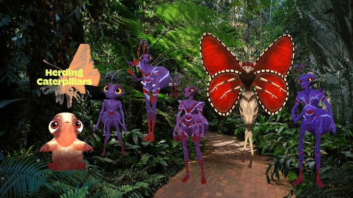 Herding Caterpillars VR Play