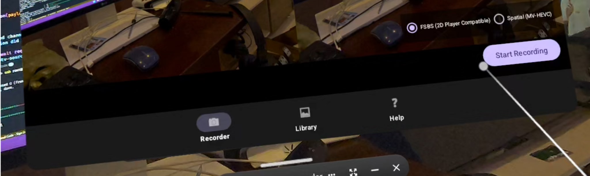 Spatial Video Recorder