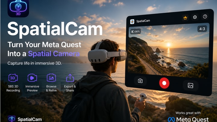 SpatialCam lite- Capture 3D Stereo Video