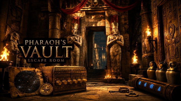 Pharaoh’s Vault Escape Room