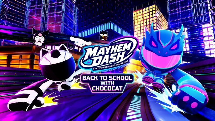 Mayhem Dash with Sanrio characters