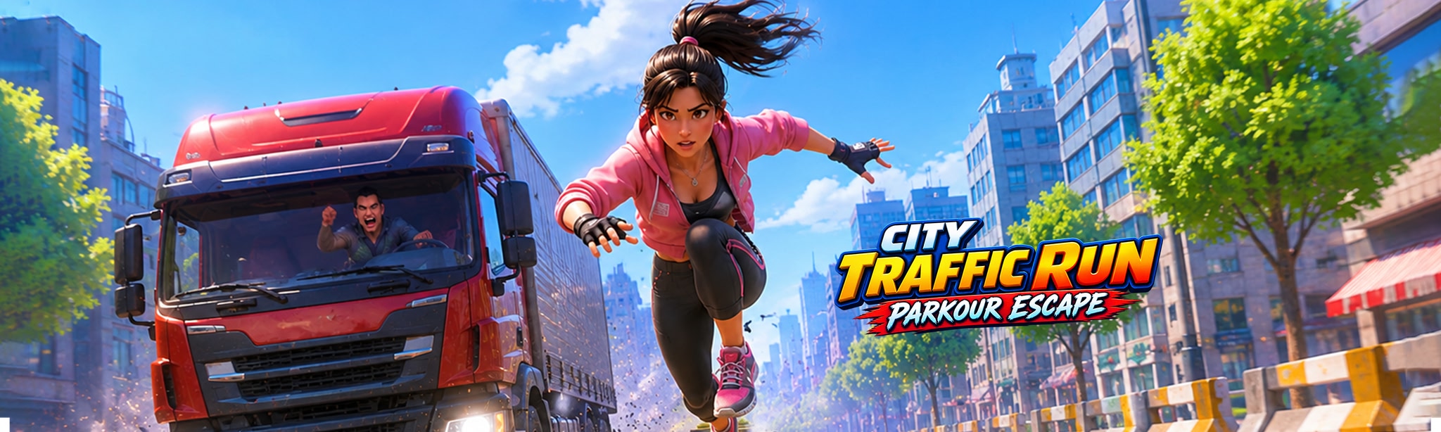 City Traffic Run: Parkour Escape