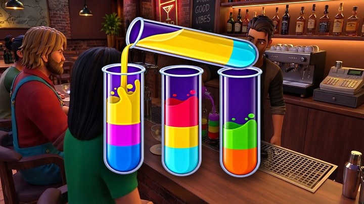 Liquid Sort VR puzzle
