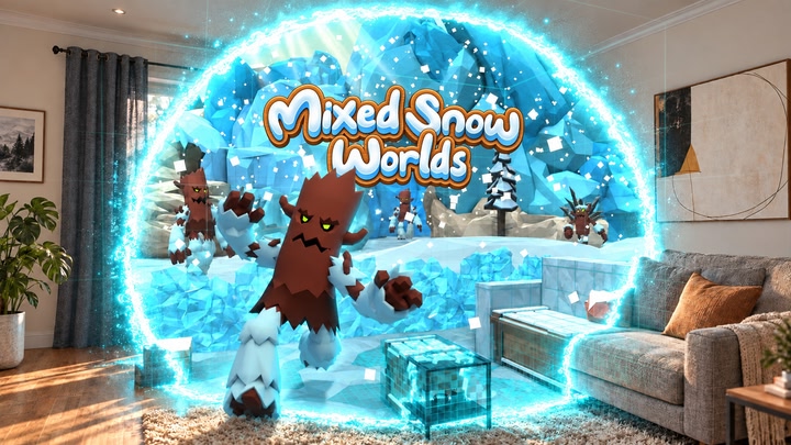 Mixed Snow Worlds