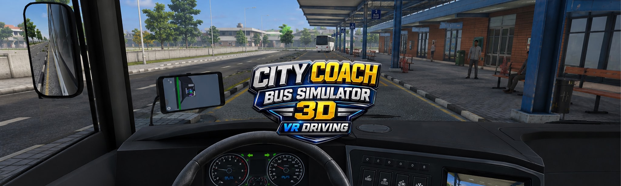 City Coach Bus Simulator 3D VR Driving
