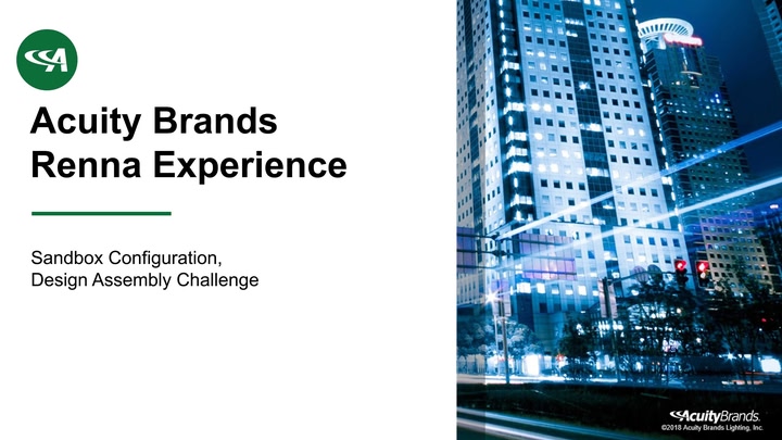 Acuity Brands Renna Experience