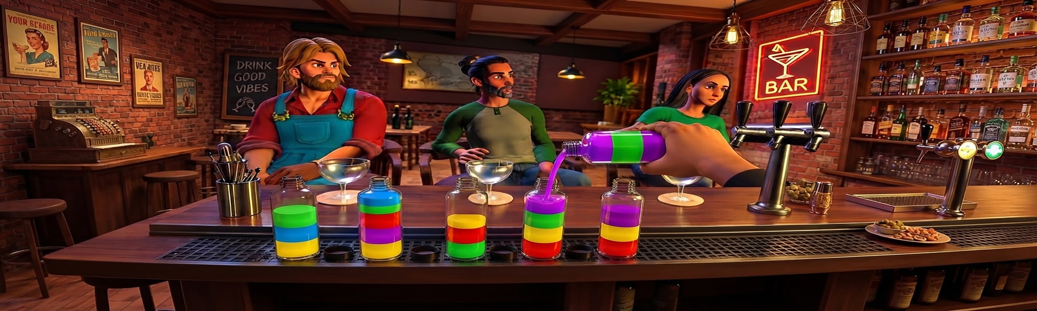 The Bartender: Liquid Sort Puzzle